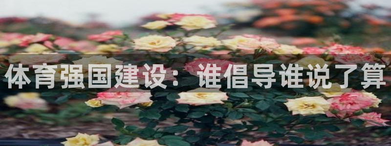 JJB竞技宝官网下载招商电话是多少啊：体育强国建设：谁倡导谁